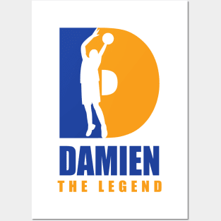 Damien Custom Player Basketball Your Name The Legend Posters and Art